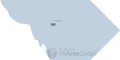 ડીસી ઝીપ કોડ નકશો